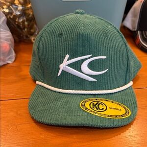 Green kc highlights Corduroy Snapback trucker Hat rare